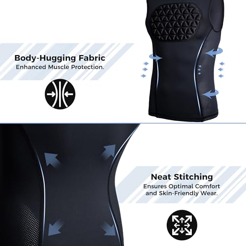 Youth Baseball Chest Protector Padded Compression Shirt - view 4