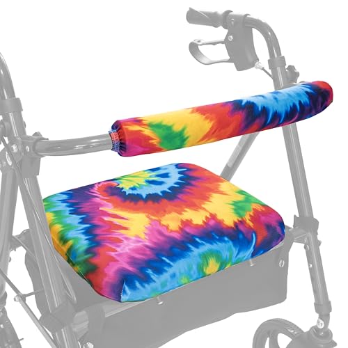 Universal Rollator Walker Seat and Backrest Covers (Tie-Dye)