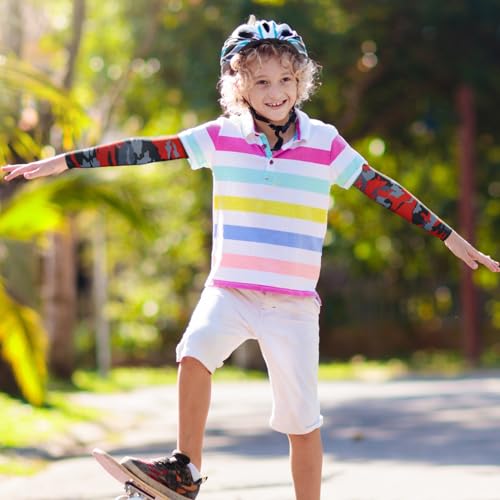 12 Pairs Kids Arm Sleeves UV Sun Protection - view 6