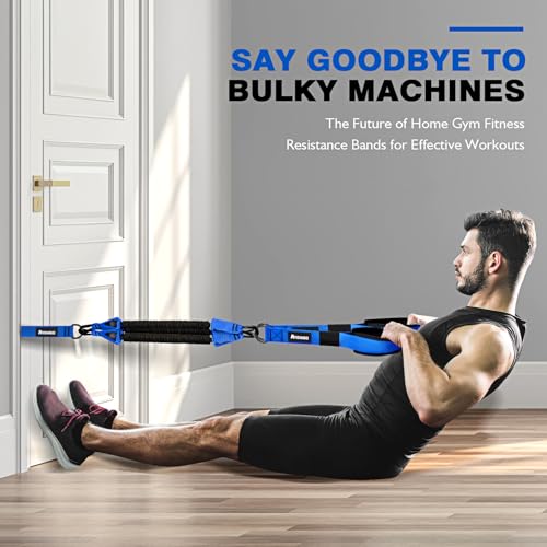 Home Gym Tricep Rope Workout Equipment, Heavy Resistance Bands with Handles, Door Anchor, Pull Down Attachment for Triceps, Biceps, Arms,Chest,Back Exercise, Best Replacement for Cable Machines - view 3