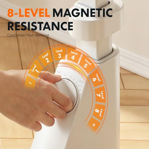 V9 Exercise Bike with 2D Desktop,8-Level Magnetic Friction - view 4