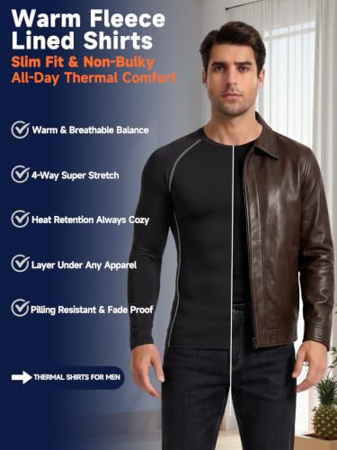 Men Thermal Compression Shirt Long Sleeve Base Layer Tops - view 6