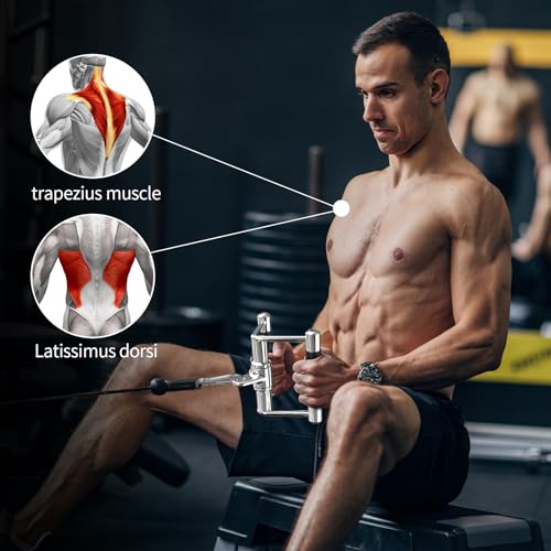 Triceps Pull Down Attachment, Cable Machine Accessories for Home Gym, Lat Pull Down Attachment Weight Fitness - view 6