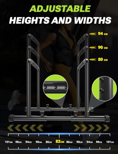 Adjustable Dip Bar- 1100LBS Dip Station Portable Functional Fitness - view 5