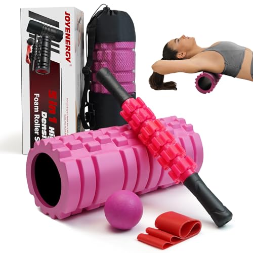 5 in 1 Foam Roller Set High Density Patented Foam Roller for Exercise