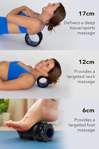Premium 5-Pack Foam Roller | Yoga Wheel Back Stretcher, Muscle Roller, Massage Roller, Back Cracker - view 3