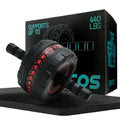 Ab Roller Wheel with Knee Pad, Core Strength Trainer for Home Gym, Abdominal Workout Equipment for Men & Women