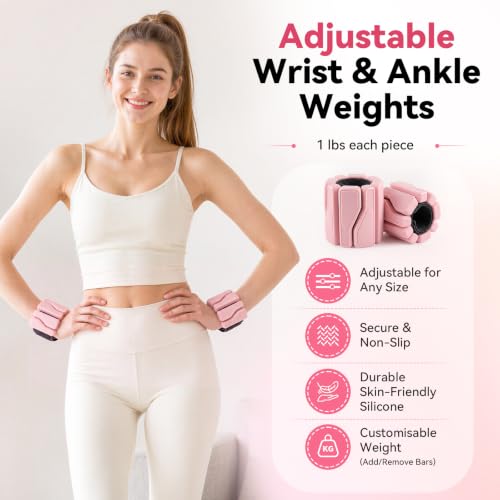 24 PCS At Home Pilates Kit for Women, Pilates Equipment with 14.5" Pilates Ring and Ball, Ankle Weights, Bands, Slider, Stretch Ring, Grip Socks, Pilates Set Essentials for Starter Workouts - view 3