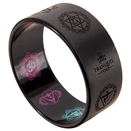 Enlighten Yoga Wheel - Great for Adding Active Strength and Flexibility to Your Exercise and Yoga Practice