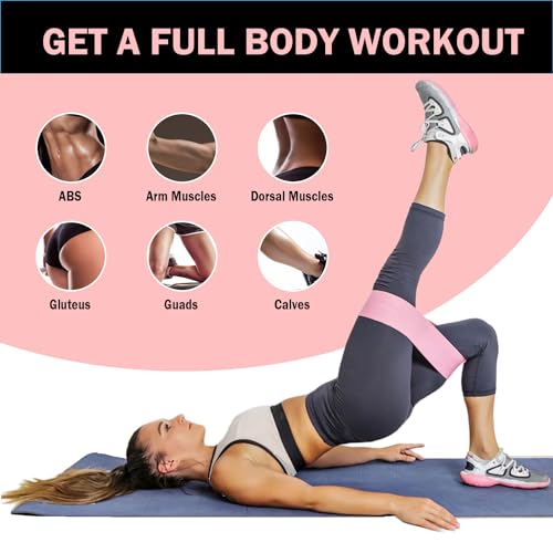Non-Slip Fabric Resistance Bands for Working Out 3 Levels - view 4