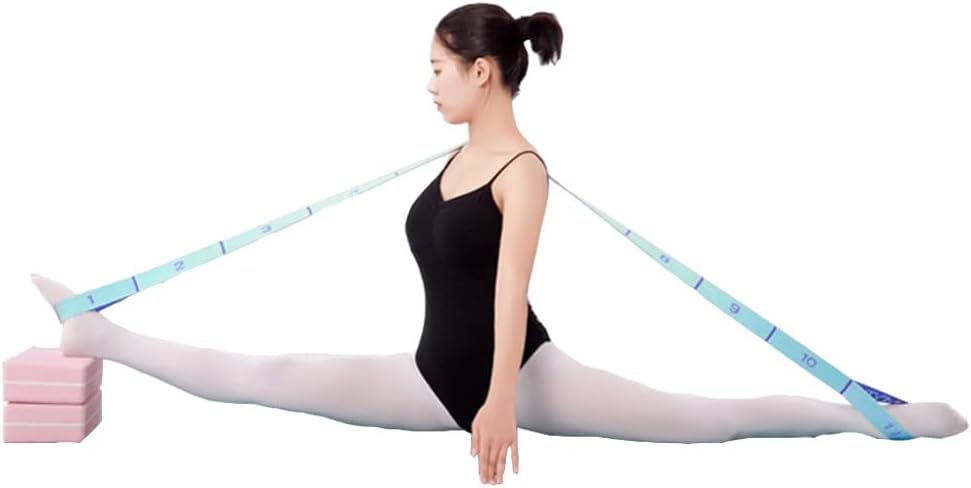 11 Loops Stretch band - Yoga, Pilates, Ballet, and Physical Therapy Stretching strap for Flexibility, Leg Stretching, and Exercise - Durable Stretching equipment for Dance and Fitness - view 5