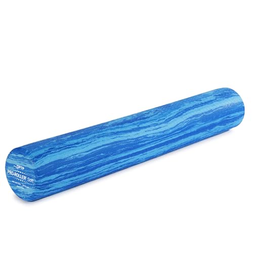 PRO-Roller Soft Density Foam Roller – Round, Blue, 36" x 6"