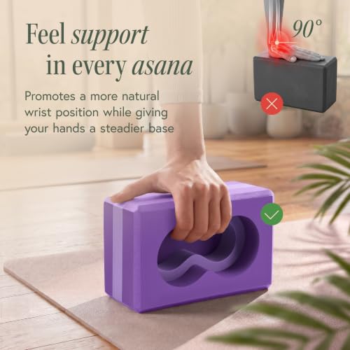 Wrist-Friendly Yoga Blocks 2 Pack with Strap & 2 Knee Pads - view 3