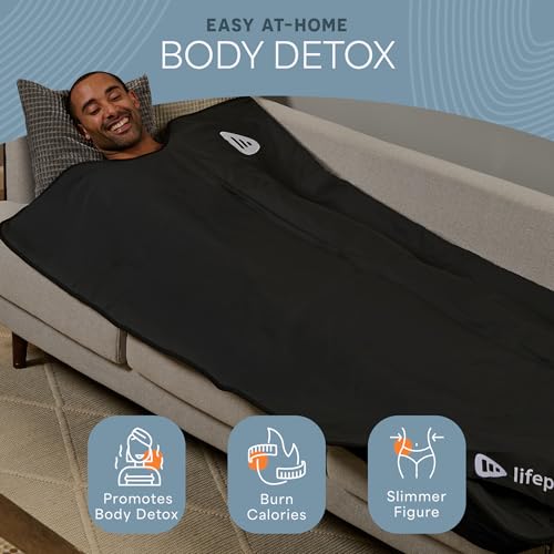 RejuvaWrap Infrared Sauna Blanket with Low EMF and 9 Temp Levels - view 2