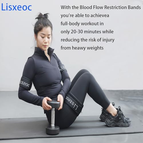 BFR Training System - Blood Flow Restriction Bands for Occlusion Training, Gym Vein Restriction, Muscle Strength and Growth Hormone Stimulation，Suitable for Men and Women Enjoy Fitness and Workout - view 5