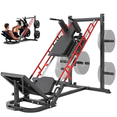Leg Press Hack Squat Machine Combo for Home Gym, Upgraded Leg Press