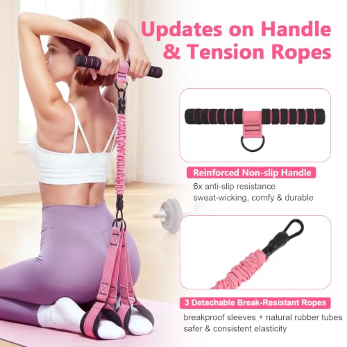 Pedal Resistance Band with Handle, Adjustable Multifunction Exercise Bands - view 6