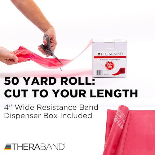 Resistance Band, 50-Yard Roll, Latex Elastic Band for Exercise, Stretching, Physical Therapy, Yoga, Pilates, Home Workouts, Cut-to-Length, Color-Coded Levels - view 2