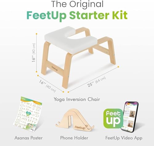 The Original Yoga Headstand Bench, Vegan Handstand Trainer Bench and Stand, Strength Training Inversion Equipment for Relaxation and Strength, Includes App & Starter Kit, #1 Worldwide - view 2