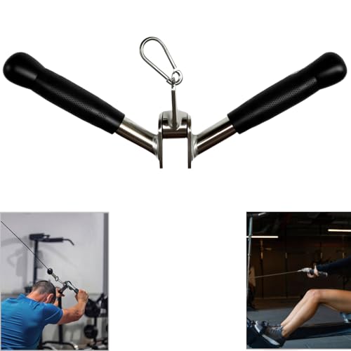 Barbell Lat Pull Down Tricep Press Down Cable Attachment - view 3