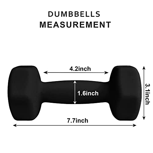 Home Gym Equipment Workouts Strength Training Weight Loss Pilates Yoga Dumbbell Set, Weights for Women, Men, Seniors and Youth - view 2