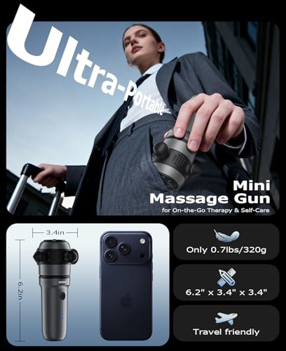 R1 Mini Therapy Massager - Travel Deep Tissue Vibration Massage Gun - view 4