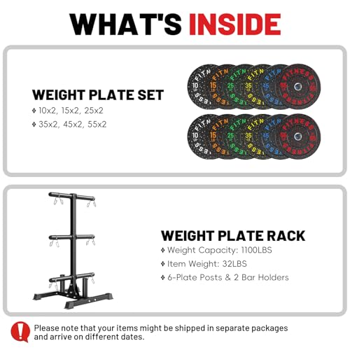 20-650lbs Bumper Plates 2" Weight Plates Barbell Weightlifting - view 2