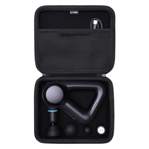 LTGEM Massage Case Compatible with TheraGun Prime G5 / G4 Tissue Therapy Massage Gun/Neck/Back/Leg/Shoulder Electric Percussion Massage Gun - Travel Protective Carrying Storage Bag, Black(Case Only)