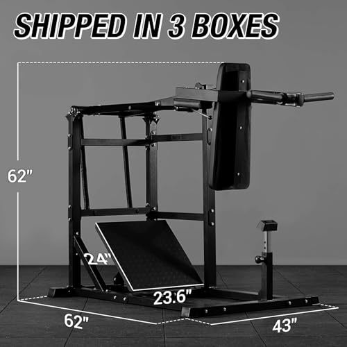 Pendulum Squat Machine, Plate Loaded Hack Squat Machine, Lower Body Strength Training, Leverage Squat Machine Home Gym - view 2