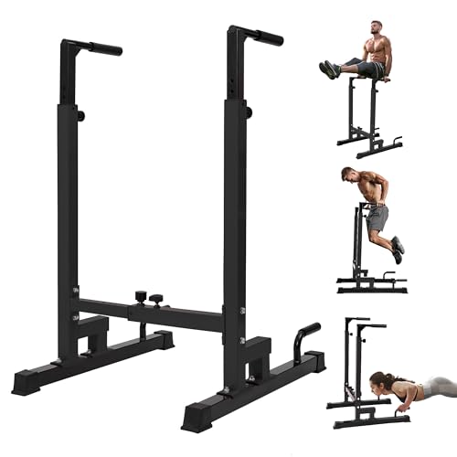 Adjustable Dip Stand with Push-Up Handles, 500 lb Capacity