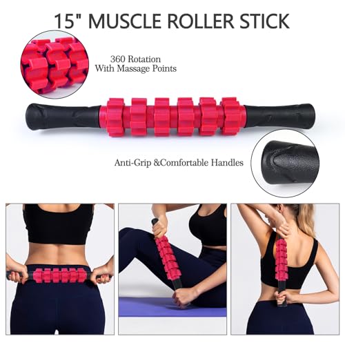 5 in 1 Foam Roller Set High Density Patented Foam Roller for Exercise - view 3