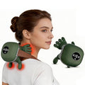 Neck Massager with Heat, Bionic Shiatsu Neck and Shoulder Massager with 4D Kneading Fingers, LCD Display & Adjustable Intensity, Heated Neck Massage Device Simulates Real Palm to Relax Muscle Tension