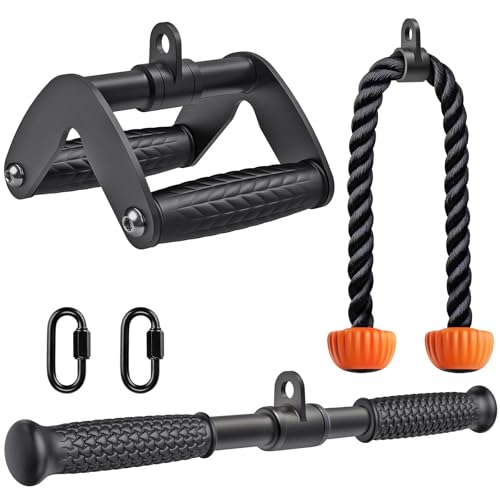 Triceps LAT Pulldown Attachments Cable Machine Attachment for Gym