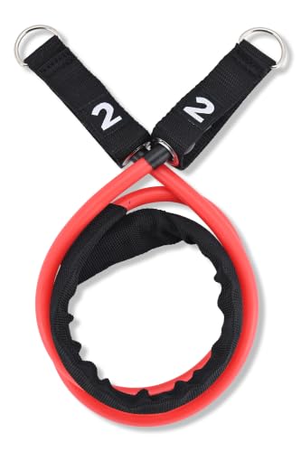 3-in-1 Resistance Band Kit | Interchangeable Strength Bands with Comfort-Grip Handles | Professional Grade Gear for High-Intensity Training and Full-Body Muscle Toning - Black Red Yellow - view 4