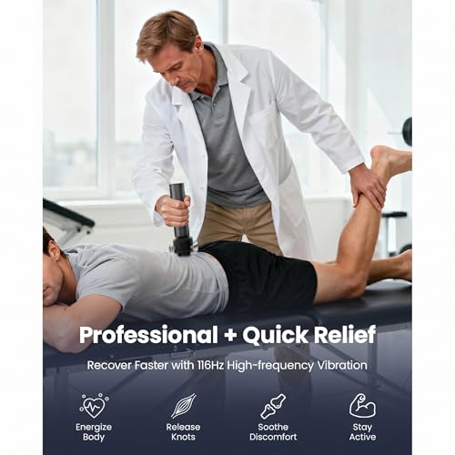 VibeFlow Vibration Massager (Not Percussion), FSA-HSA Eligible Deep Tissue Handheld Therapy Massager Gun for Sensitive Joints, Fascia Release, Trigger Point, Full Body Relief & Recovery - view 3
