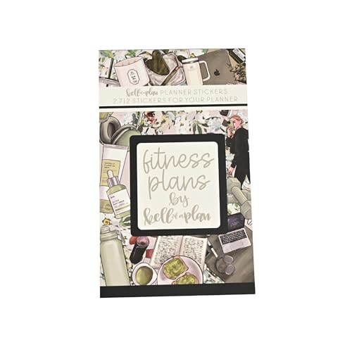 Kellofaplan Fitness Bundle with 12-Month Undated Planner, Sticker Book and Weekly Workout Sheets, Goal Tracking - view 3