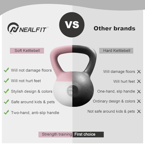 Soft Kettlebell 5LB/10LB/15LB/20LB/25LB, Kettlebells for Home Gym Strength Training, Anti-Slip Fitness Weights for Men Women - view 4