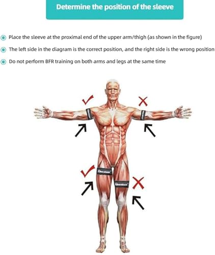 BFR Training System Blood, Physical Therapy Muscle Building Without Weightlifting for Arms Legs Glutes Occlusion Training(Lower Limbs) - view 5