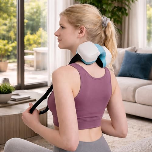 Portable Neck & Shoulder Kneading Massager with Heat Control - view 2