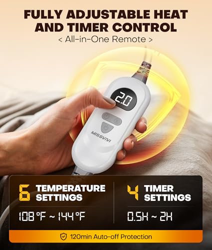 Graphene-Infused Instant Heating Pad with 3M Thinsulate, Ergonomic Weighted Heating Pad for Neck and Shoulders and Back, Heated Neck Wrap w/ 6 Heat Options 4 Auto Timer, Gifts for Women Men - view 5