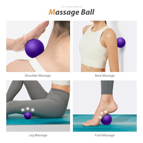 5 in 1 Foam Roller Set for Deep Tissue Muscle Massage - view 5