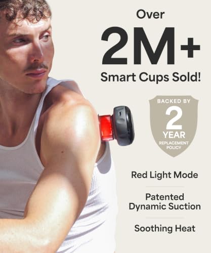 REVO The Original 4-in-1 Smart Cupping Massager with LED Light, Heat, Dynamic Suction & Vibration Massage, Portable Cordless Rechargeable Cupping Device for Body- 1 Pack - view 4