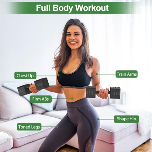 Adjustable Dumbbells Set for Women/Men Home Gym - view 5