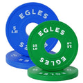 Change Plates Set 1.25LB, 2.5LB, 5LB - Rubber-Coated Weight Plates in Pairs, Olympic Bumper Plates, Color-Coded, IWF Standard, Fit 2-Inch Barbells Strength Training Weight Plates Gym & Fitness