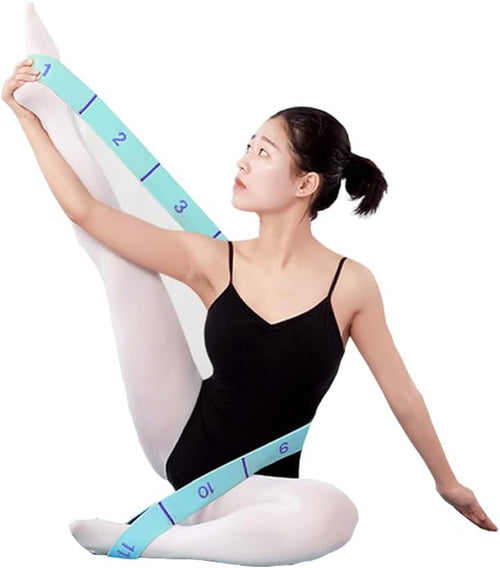 11 Loops Stretch band - Yoga, Pilates, Ballet, and Physical Therapy Stretching strap for Flexibility, Leg Stretching, and Exercise - Durable Stretching equipment for Dance and Fitness - view 2