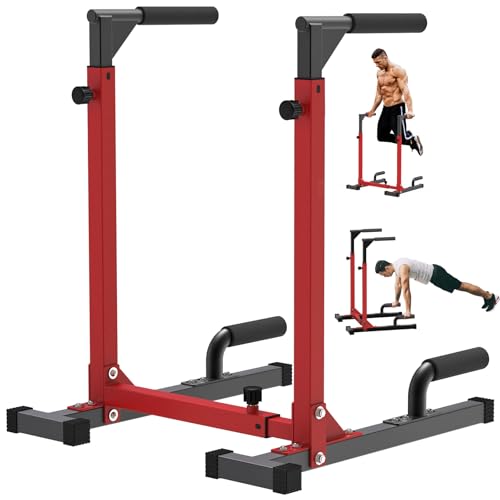 Adjustable Dip Bar Station, Home Gym Dip Stand