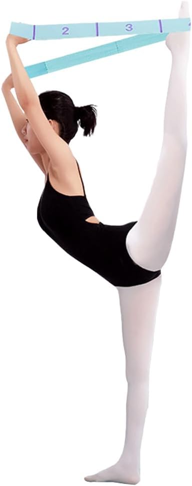 11 Loops Stretch band - Yoga, Pilates, Ballet, and Physical Therapy Stretching strap for Flexibility, Leg Stretching, and Exercise - Durable Stretching equipment for Dance and Fitness - view 4