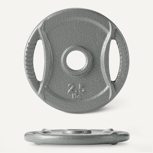1-Inch Grip Weight Plates, Cast Iron, Strength Training, Home Gym - view 5