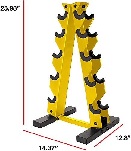 150 LB Dumbbell Set with Rack, Color Series - view 2