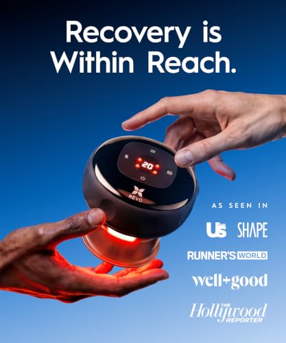 REVO The Original 4-in-1 Smart Cupping Massager with LED Light, Heat, Dynamic Suction & Vibration Massage, Portable Cordless Rechargeable Cupping Device for Body- 1 Pack - view 3